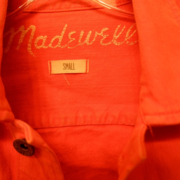 Madewell Denim/Jean Jacket - Salmon/Coral - Picture 2 of 3